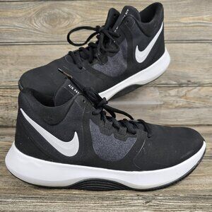 Nike Air Precision 2 AQ3521-001 Black White Basketball Shoes Men's Size 8.5